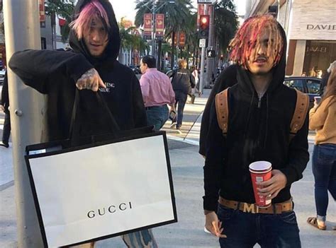 gucci responds to lil pump|lil peep gucci gang.